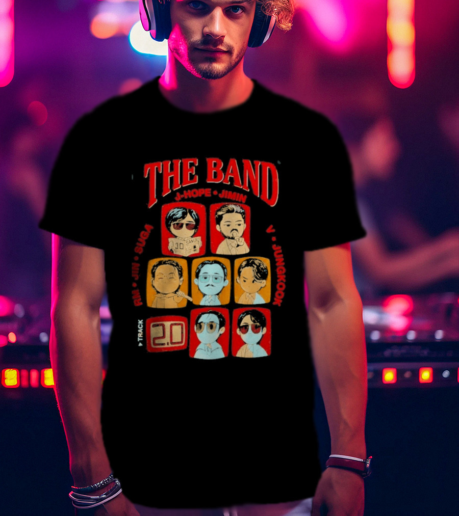 The Band RM Jin Suga J Hope Jimin V Jungkook 20 Arirang BTS World Tour 2.0 T-Shirt