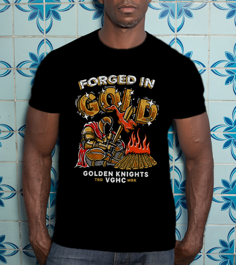 Forged In Gold Golden Knights TRD VGHC MMR Roasted Duck T-Shirt