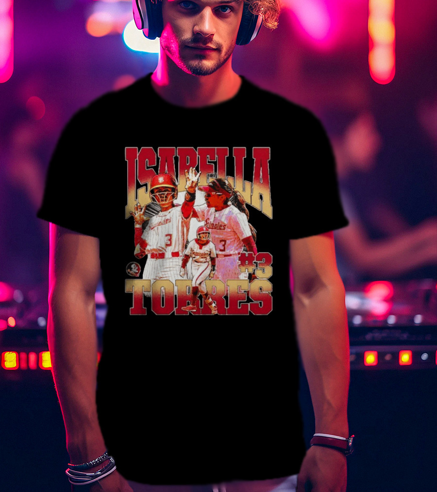 Isabella Torres Florida State Seminoles #3 Player Collage T-Shirt
