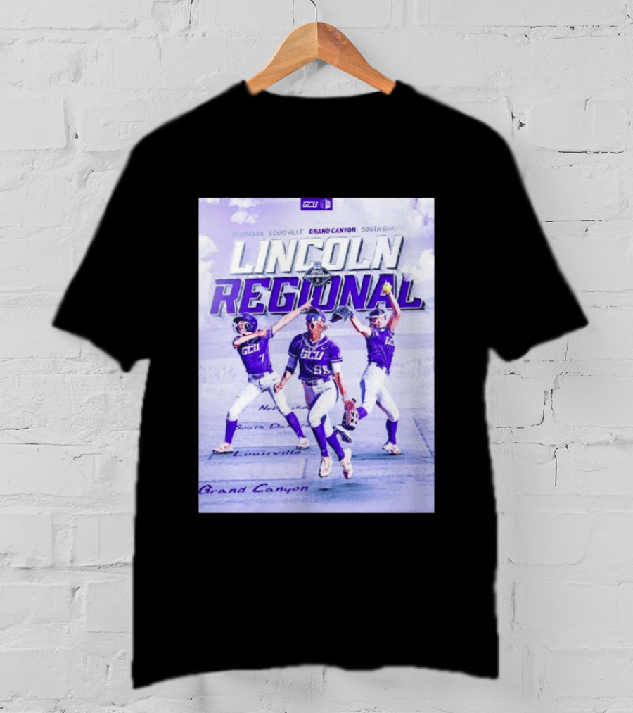 Grand Canyon Antelopes Softball Lincoln Regional Nebraska Louisville South Dakota GCU T-Shirt