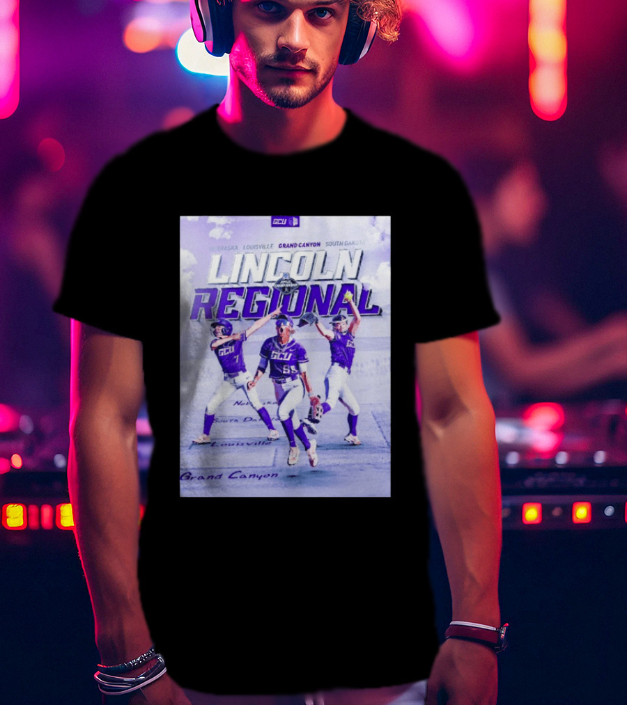 Grand Canyon Antelopes Softball Lincoln Regional Nebraska Louisville South Dakota GCU T-Shirt