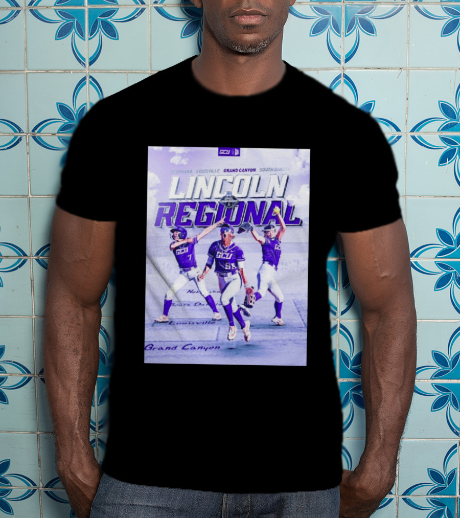 Grand Canyon Antelopes Softball Lincoln Regional Nebraska Louisville South Dakota GCU T-Shirt