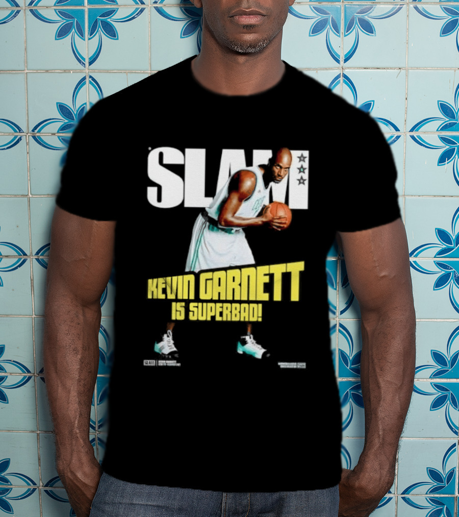 Slam Kevin Garnett Is Superbad Celtics Basketball T-Shirt