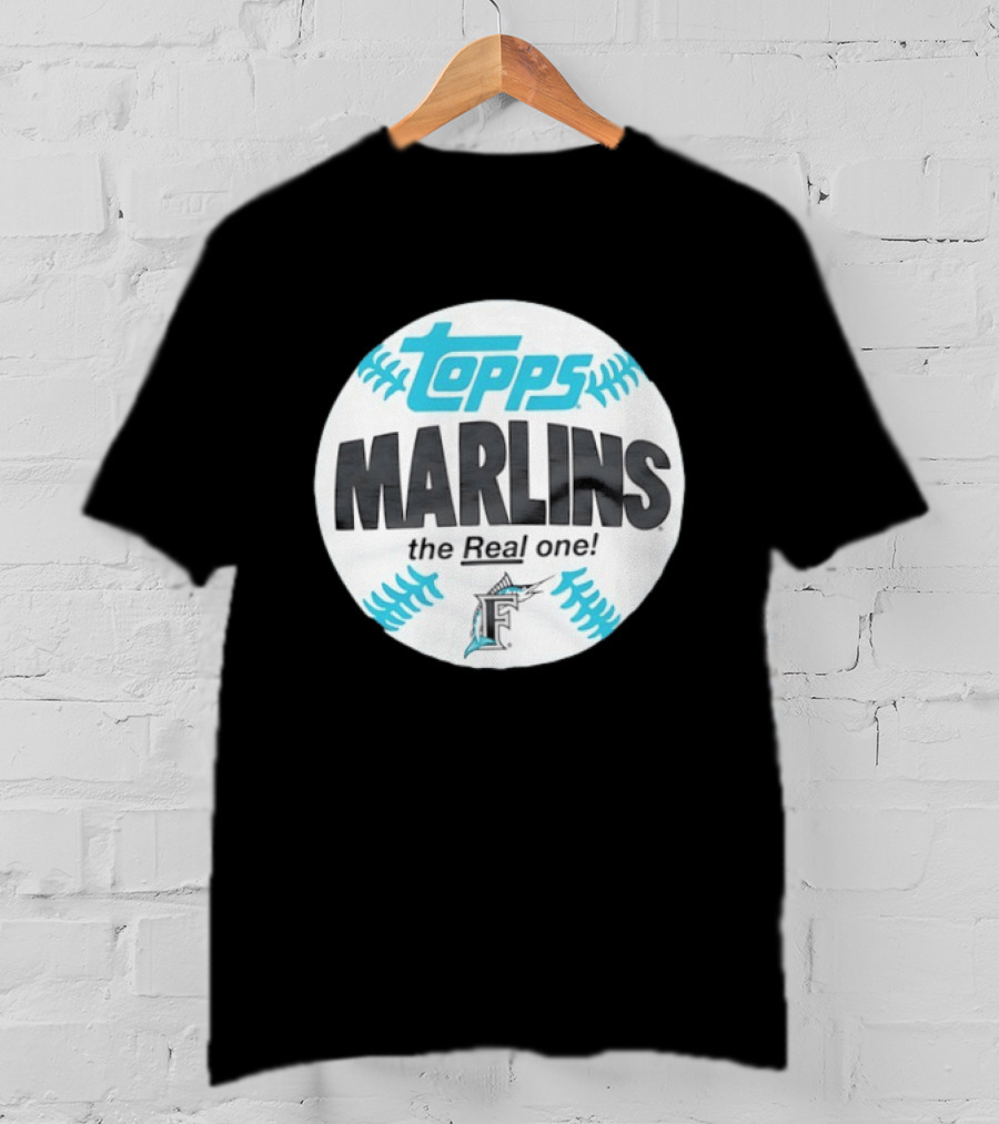 Topps Marlins The Real One MLB Miami T-Shirt