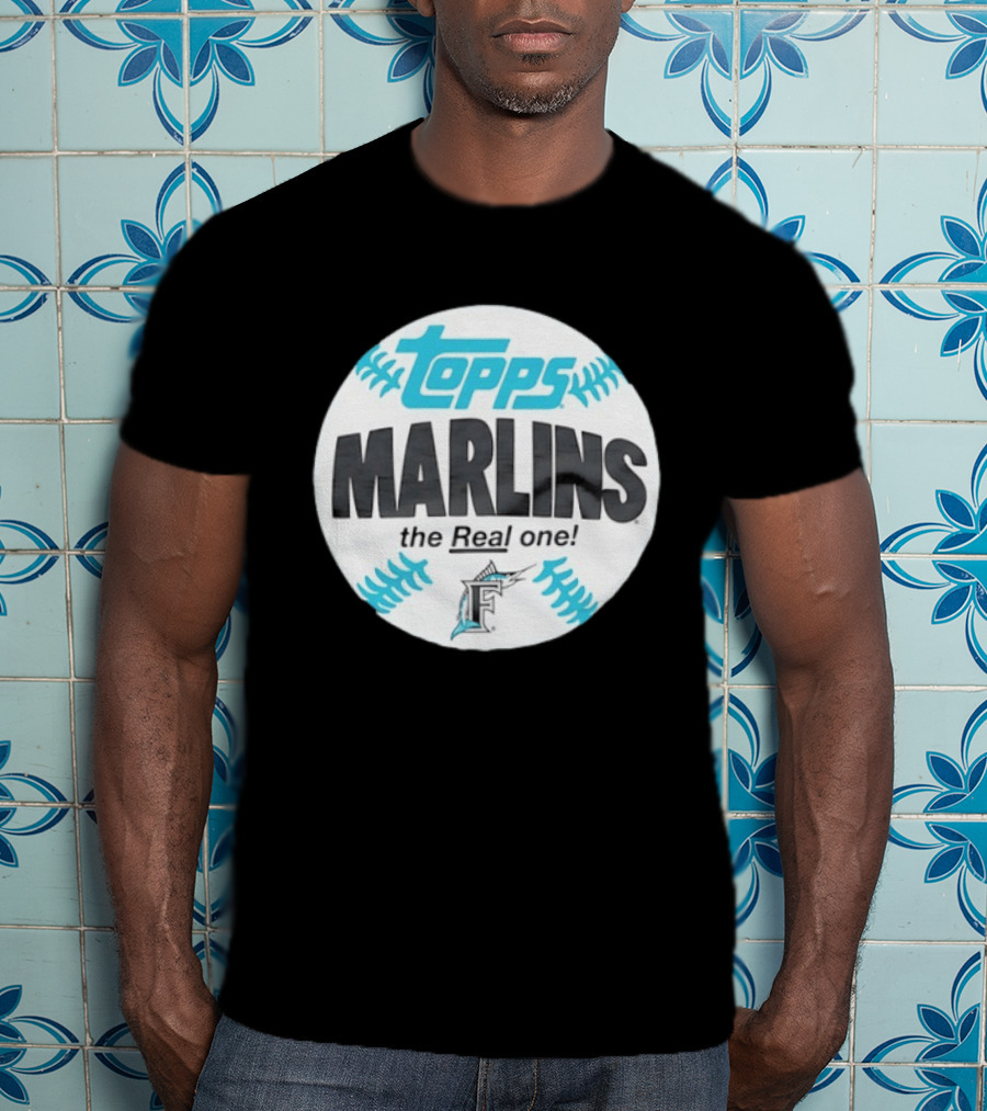 Topps Marlins The Real One MLB Miami T-Shirt