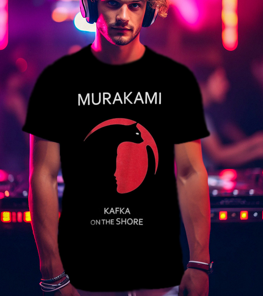 Murakami Kafka On The Shore Red Face T-Shirt