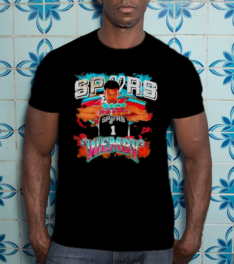 Spurs Race For Seis Spurs Wemby Victor Wembanyama T-Shirt