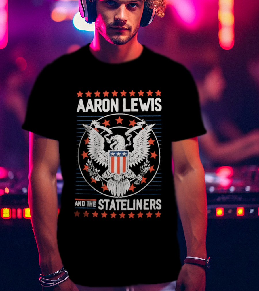 Aaron Lewis And The Stateliners Eagle American Stars T-Shirt