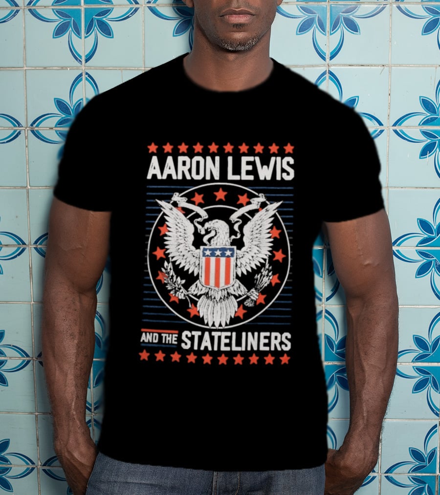 Aaron Lewis And The Stateliners Eagle American Stars T-Shirt