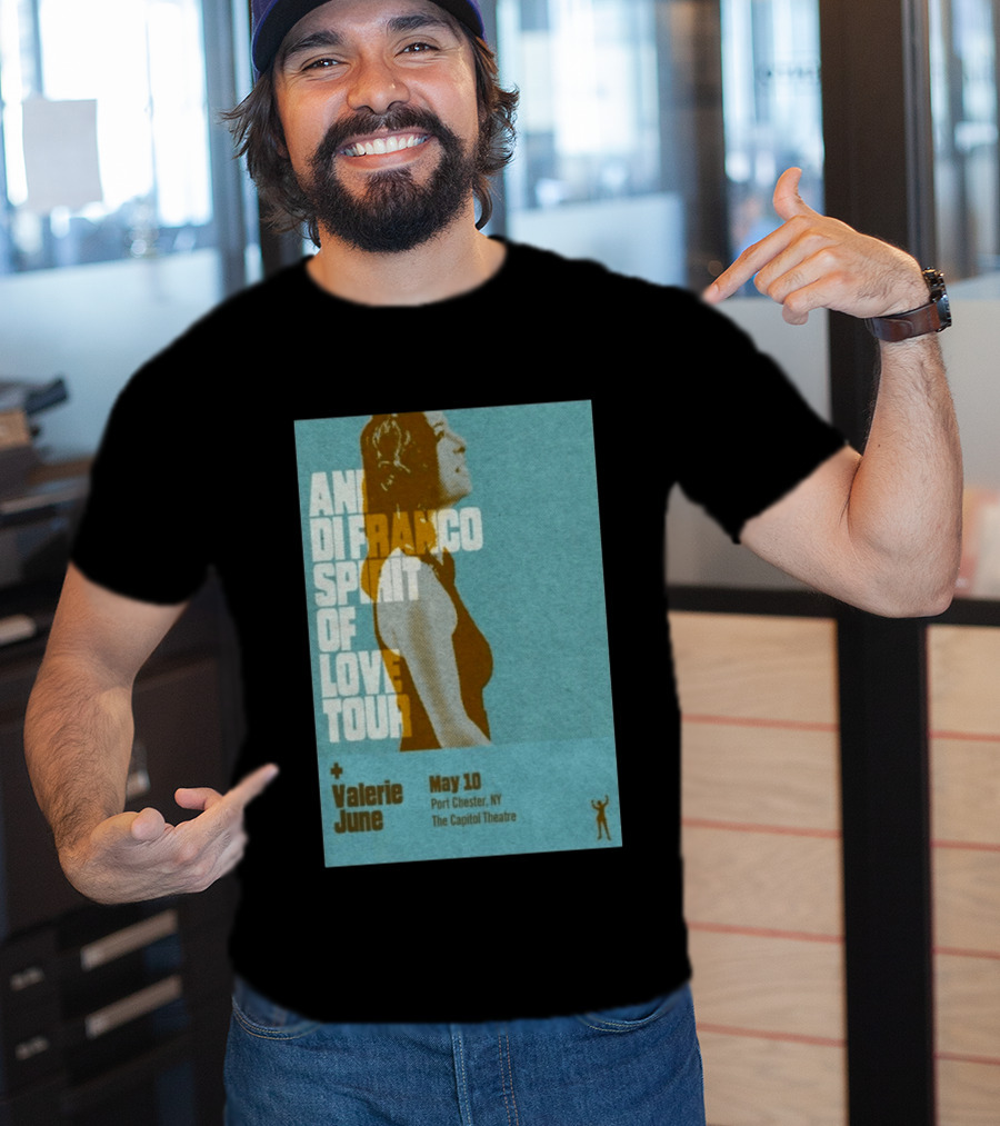 Ani DiFranco Spirit Of Love Tour May 10 Port Chester NY The Capitol Theatre Valerie June T-Shirt
