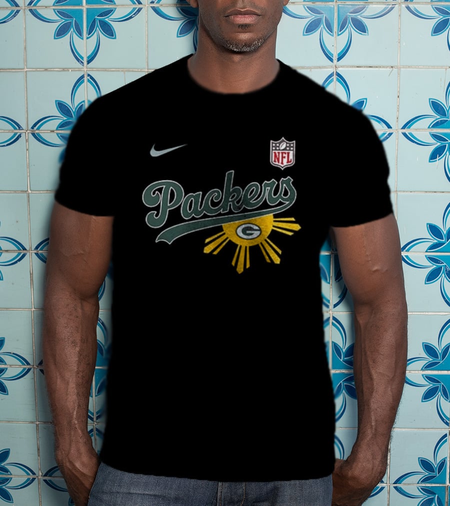 Nike NFL Green Bay Packers Filipino Sun Heritage T-Shirt