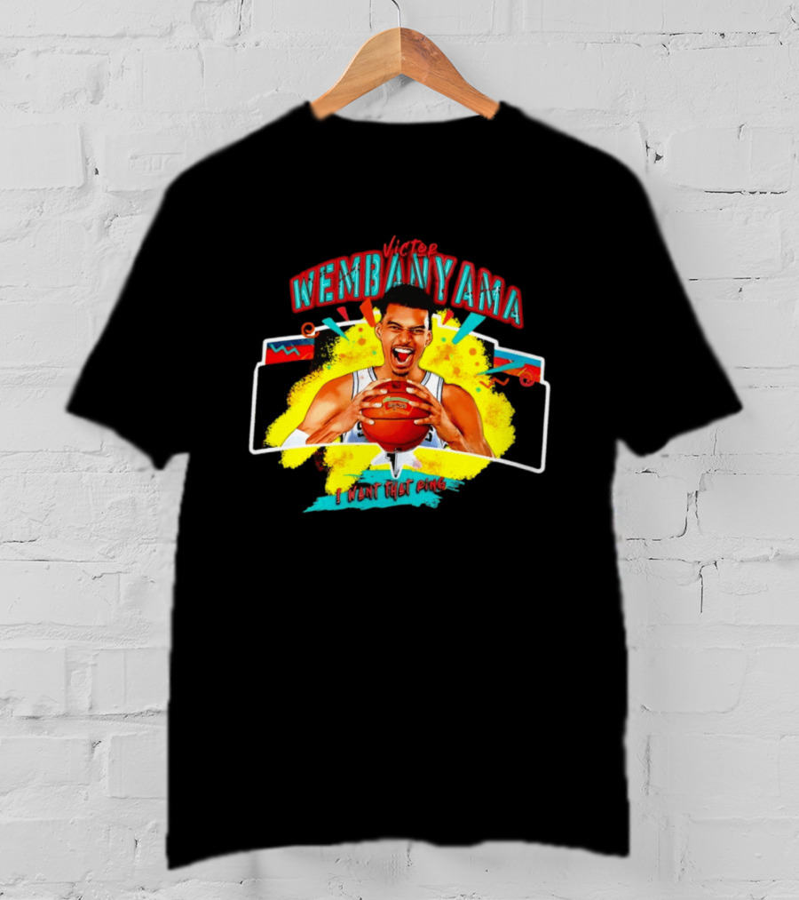 Victor Wembanyama I Want That Ring Spurs Basketball T-Shirt