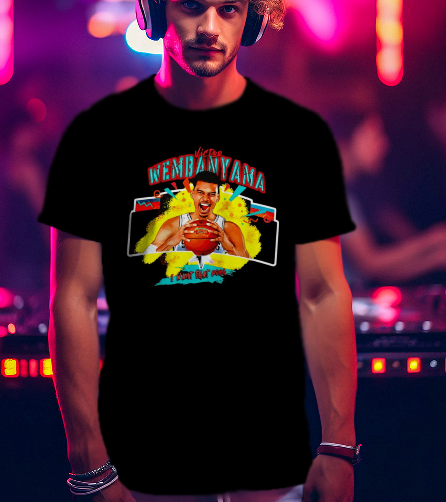 Victor Wembanyama I Want That Ring Spurs Basketball T-Shirt