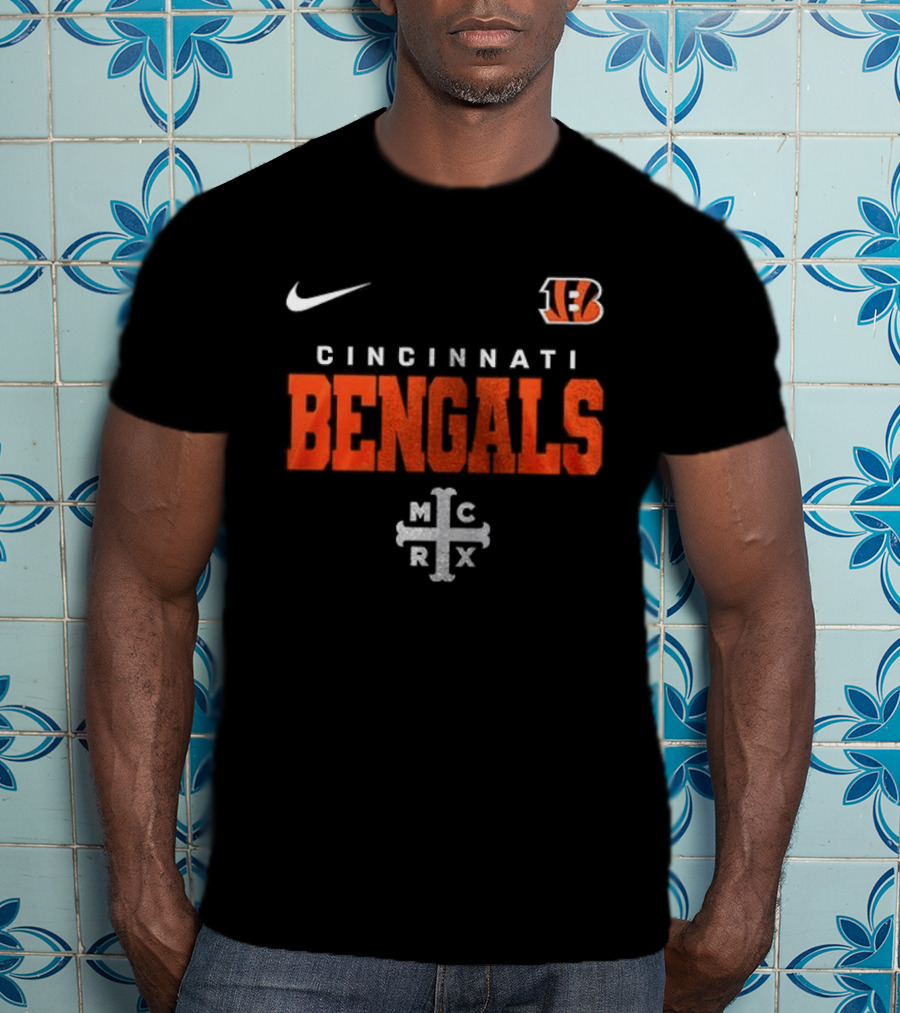 Cincinnati Bengals My Chemical Romance Black Parade Nike Collab T-Shirt