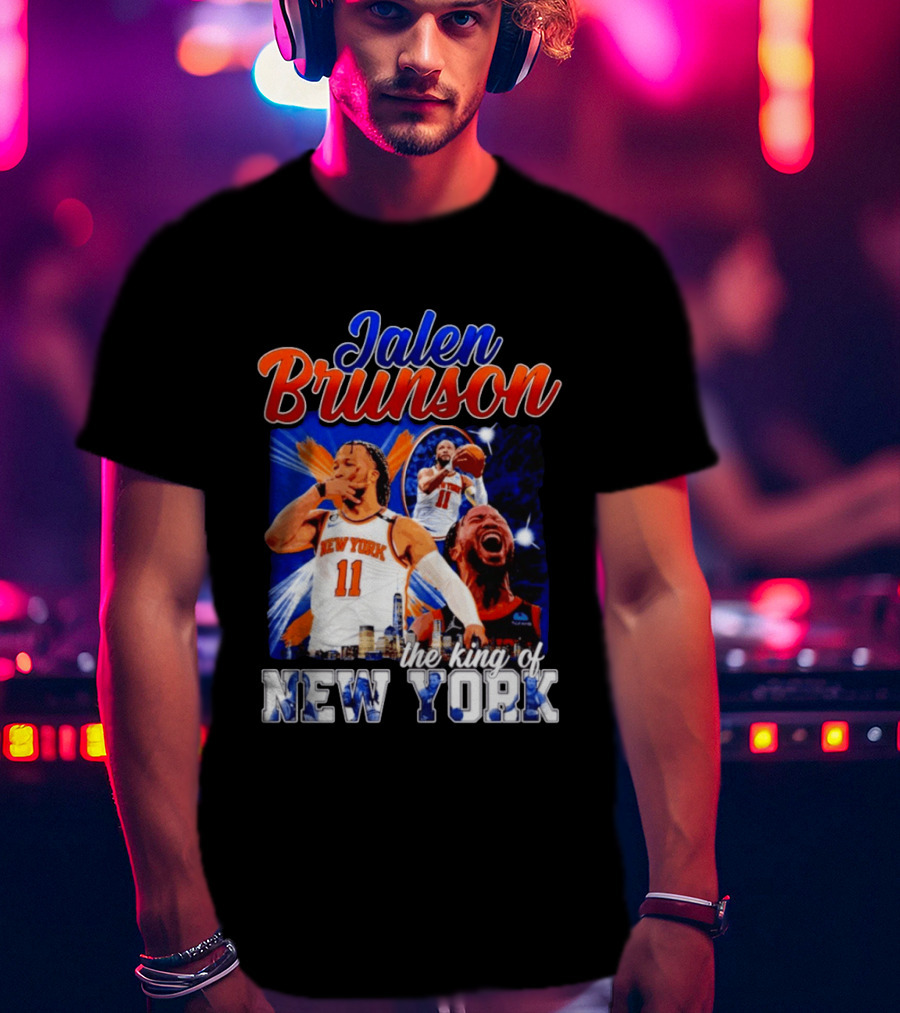 Jalen Brunson The King Of New York New York Knicks Basketball T-Shirt