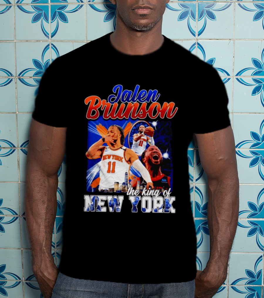 Jalen Brunson The King Of New York New York Knicks Basketball T-Shirt