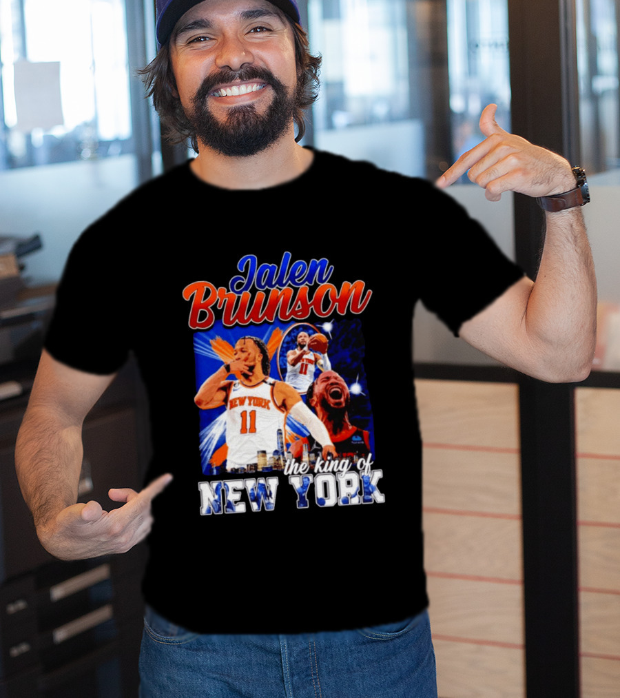 Jalen Brunson The King Of New York New York Knicks Basketball T-Shirt