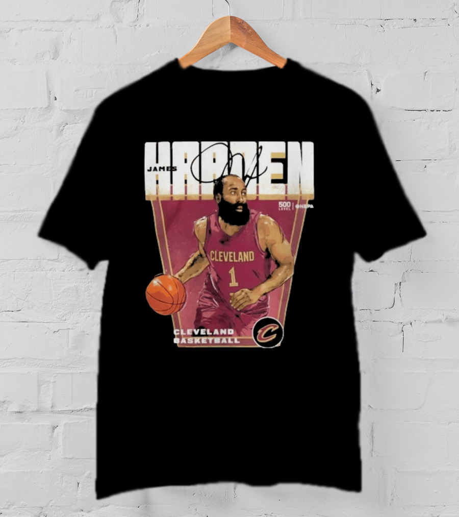James Harden Cleveland Basketball 500 Level NBA Signature Edition T-Shirt
