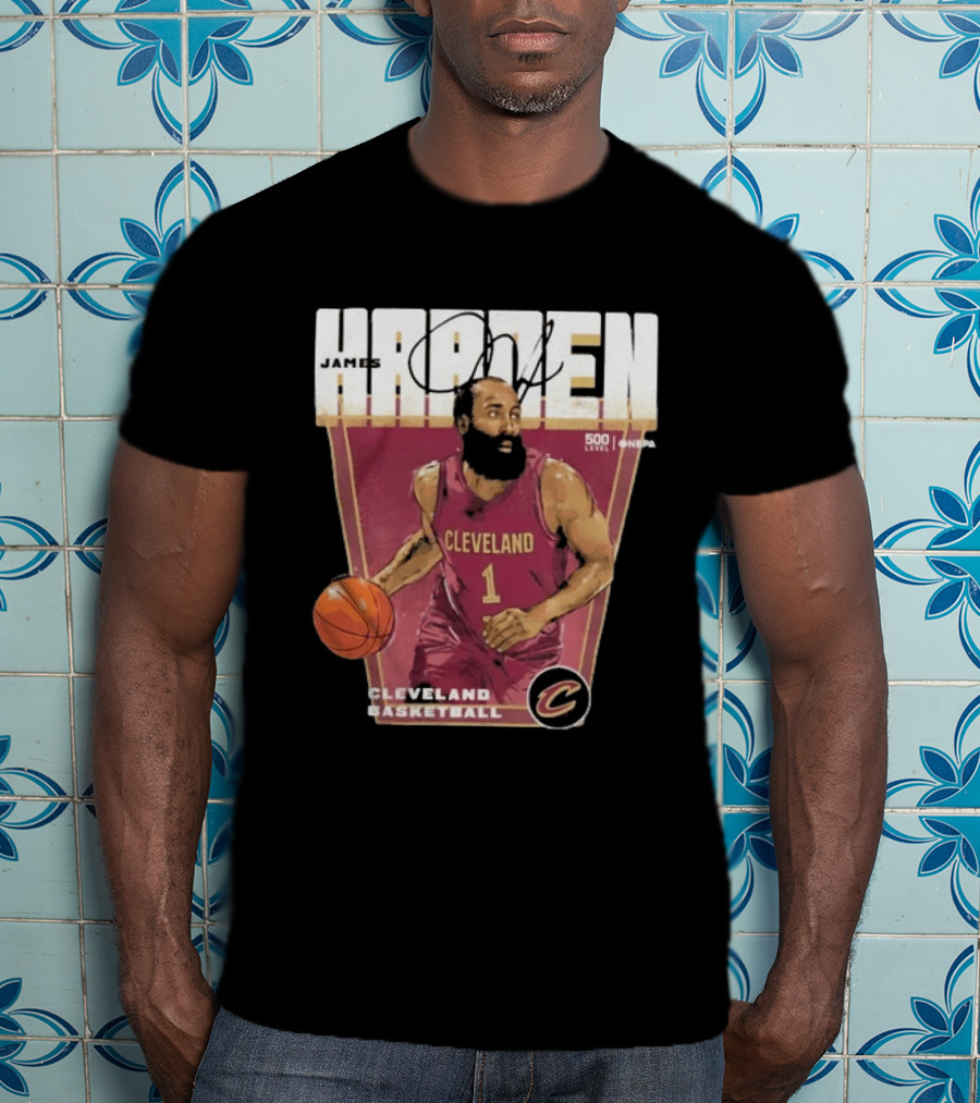 James Harden Cleveland Basketball 500 Level NBA Signature Edition T-Shirt