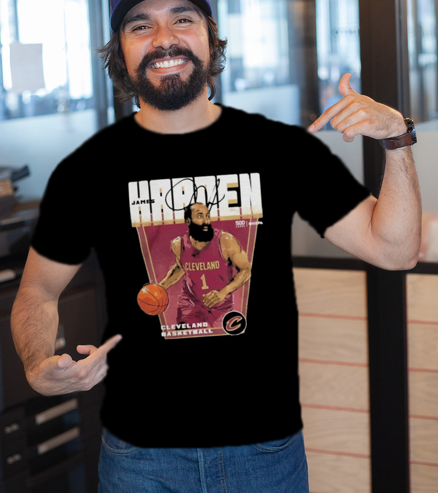 James Harden Cleveland Basketball 500 Level NBA Signature Edition T-Shirt