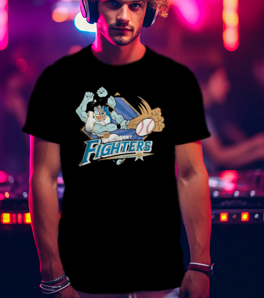 Hokkaido Nippon Ham Fighters Machamp Baseball T-Shirt