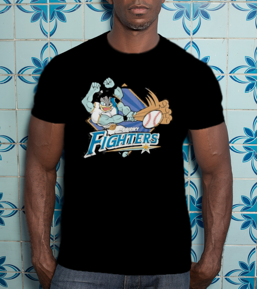 Hokkaido Nippon Ham Fighters Machamp Baseball T-Shirt
