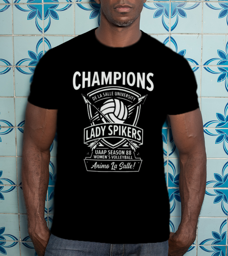 Champions De La Salle University Lady Spikers UAAP Season 88 Women's Volleyball Animo La Salle T-Shirt