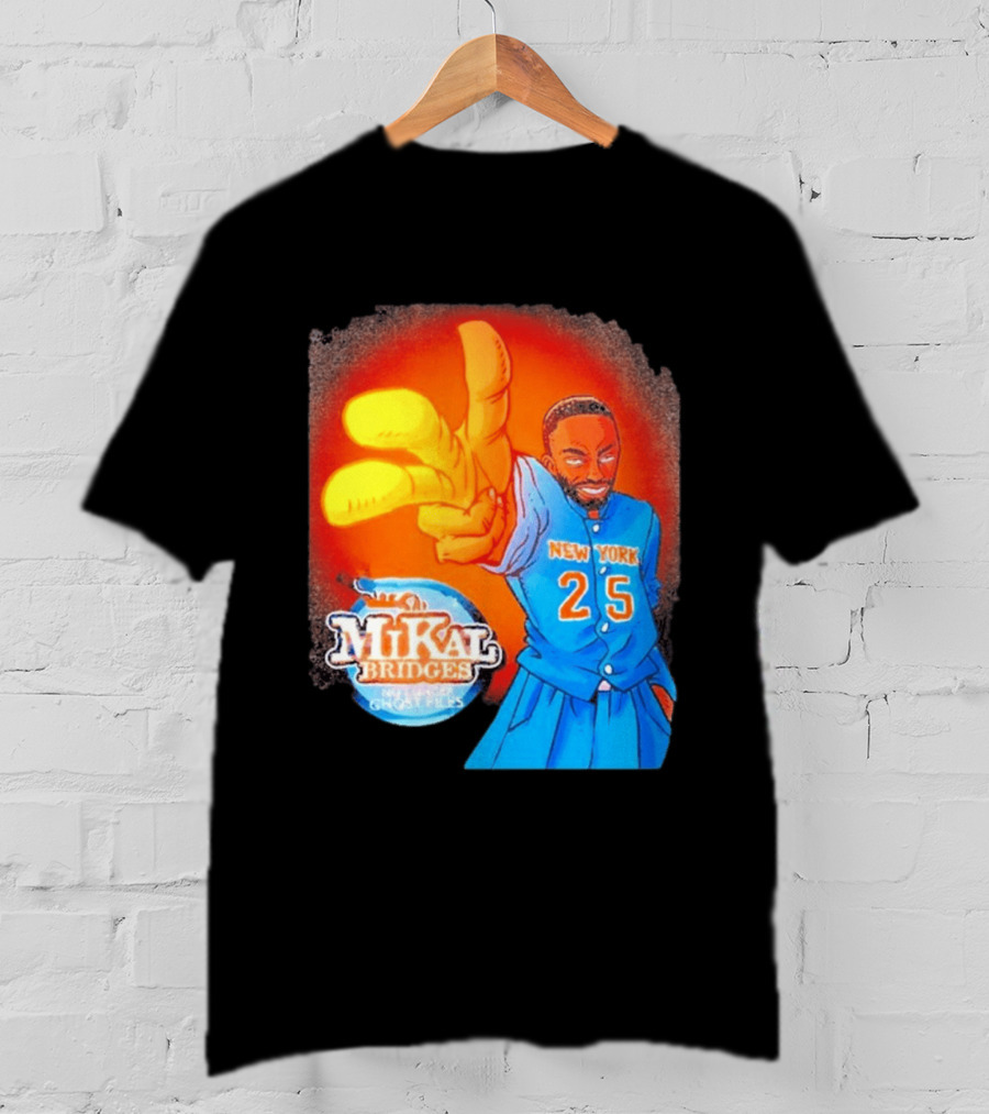 New York 25 Mikal Bridges No Longer Ghost Files T-Shirt