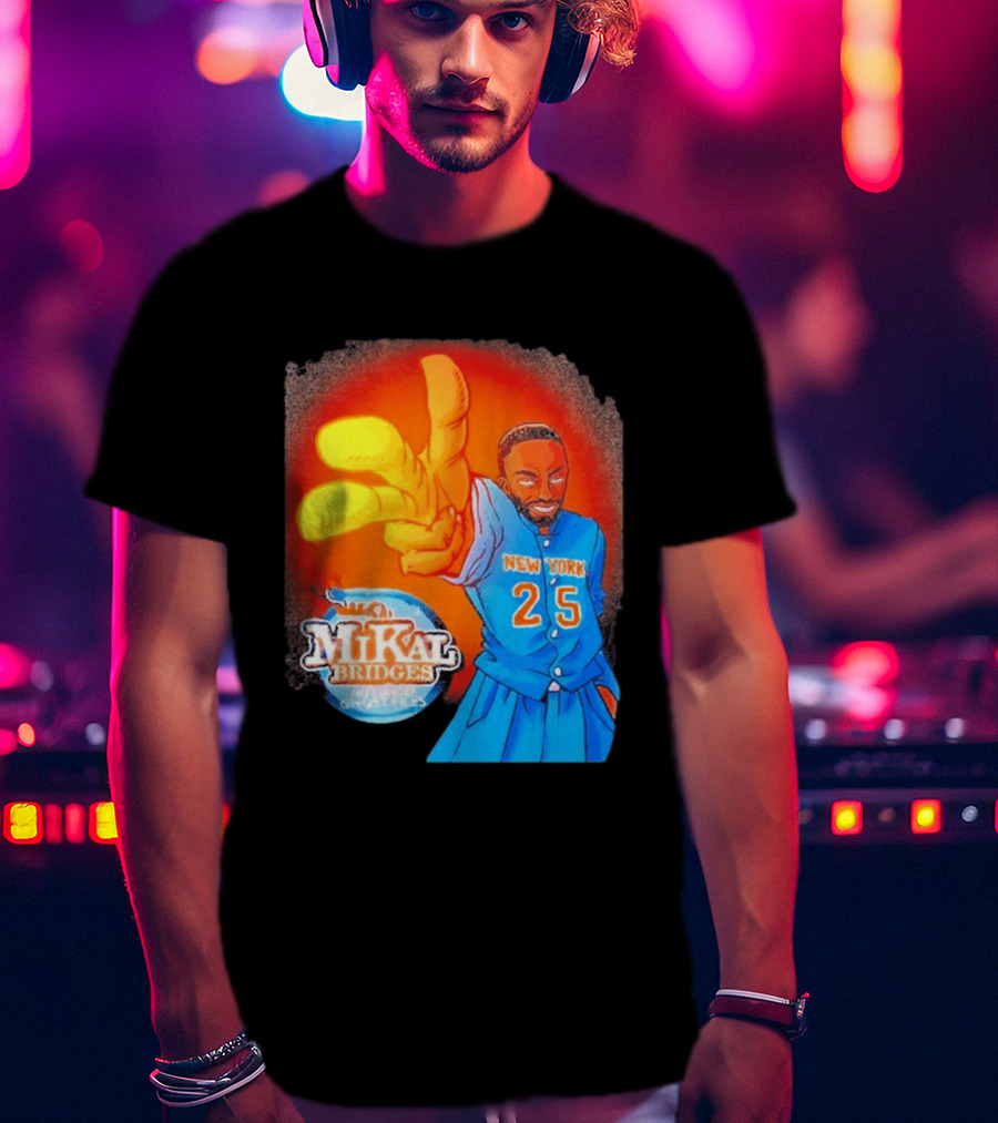 New York 25 Mikal Bridges No Longer Ghost Files T-Shirt