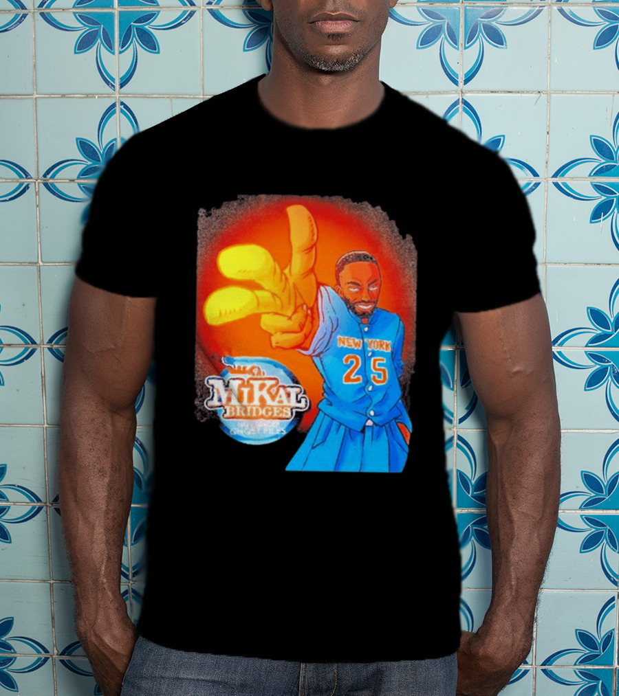 New York 25 Mikal Bridges No Longer Ghost Files T-Shirt