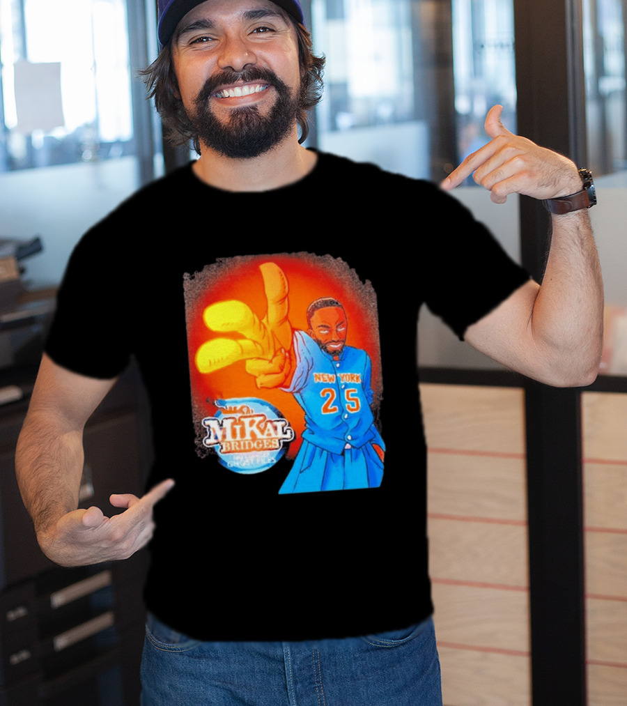 New York 25 Mikal Bridges No Longer Ghost Files T-Shirt