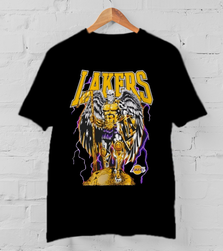 Los Angeles Lakers Warren Lotas Angel Of The City Warrior T-Shirt