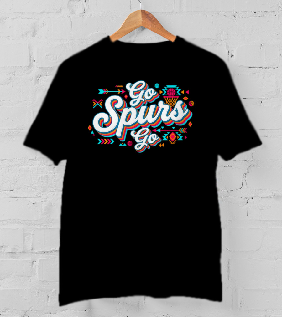 Go Spurs Go Basketball Southwest Vibes T-Shirt