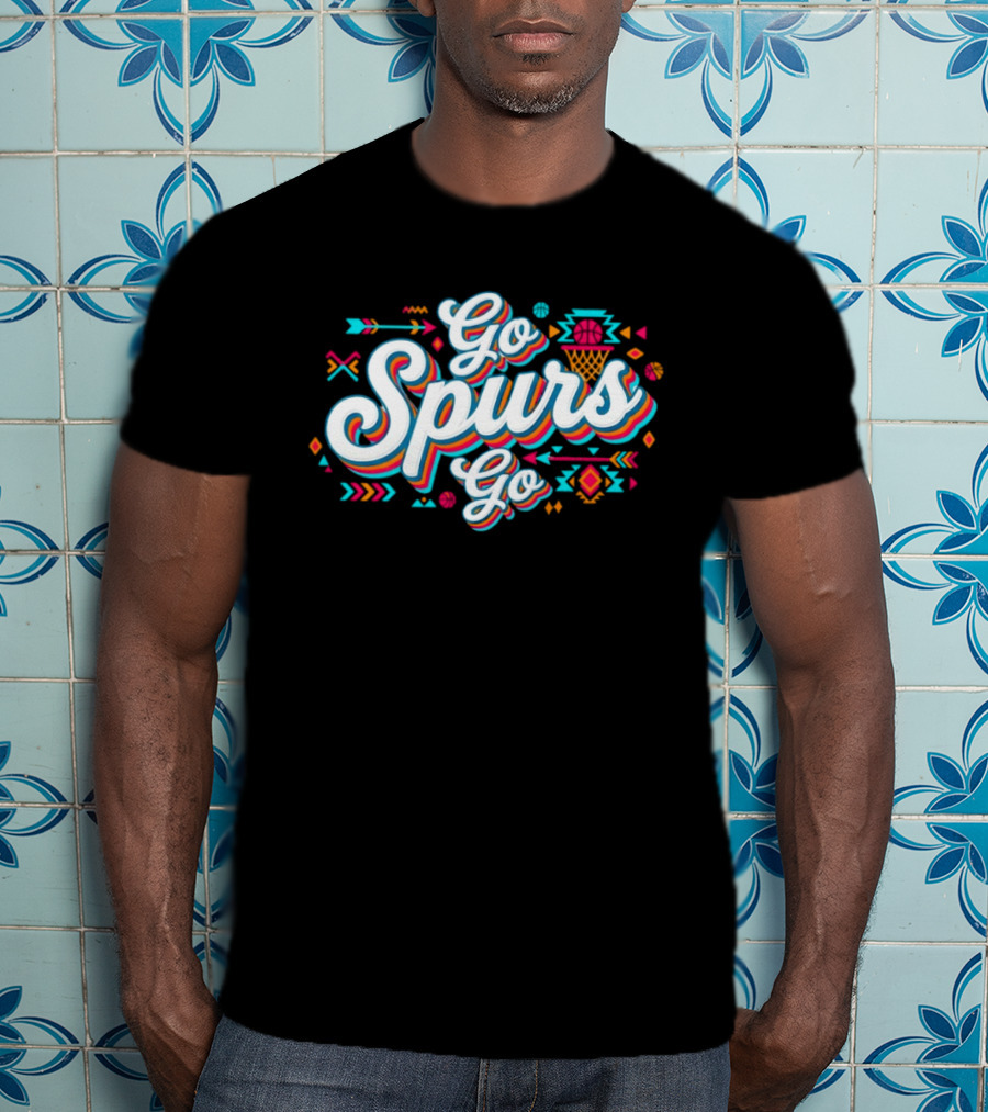 Go Spurs Go Basketball Southwest Vibes T-Shirt