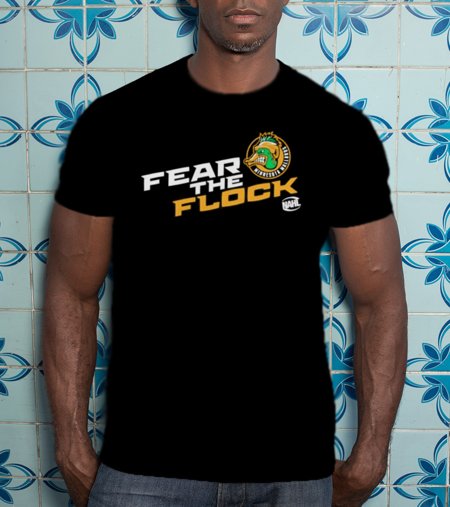 Minnesota Mallards Fear The Flock Team Spirit T-Shirt