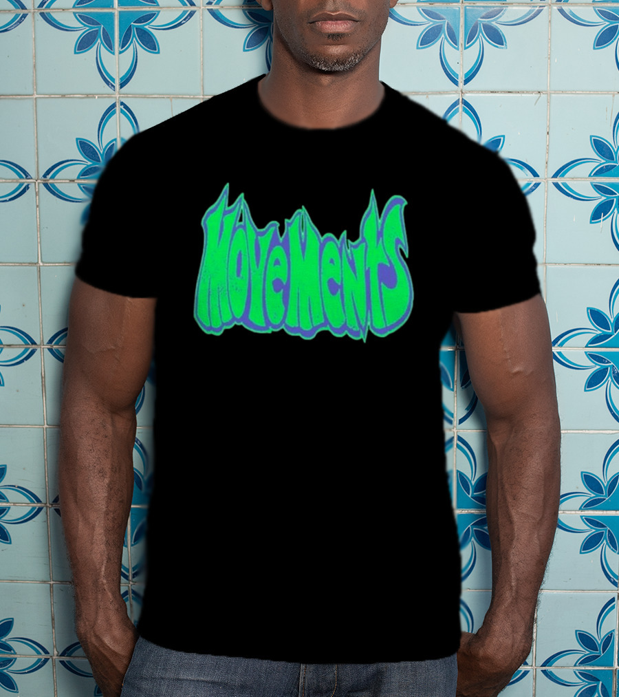 Movements Back In My Ways Neon Vaporwave Style Font T-Shirt