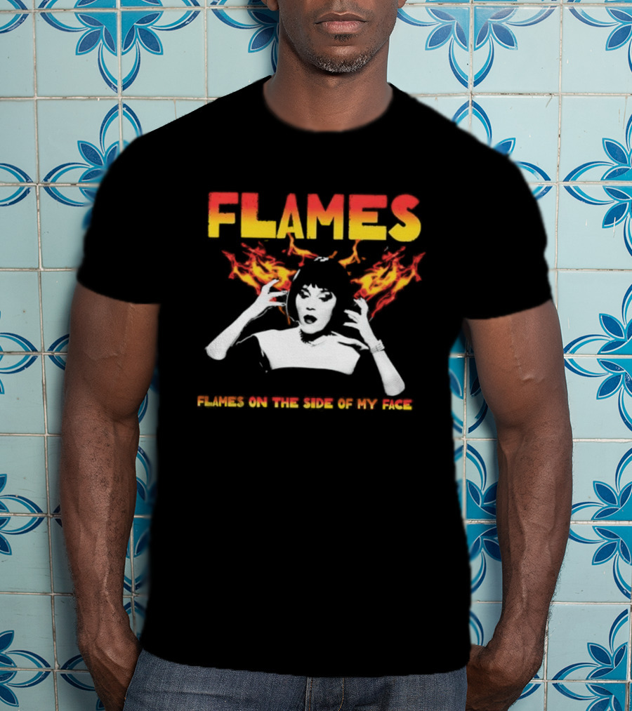 Mrs. White Flames On The Side Of My Face Clue Movie T-Shirt