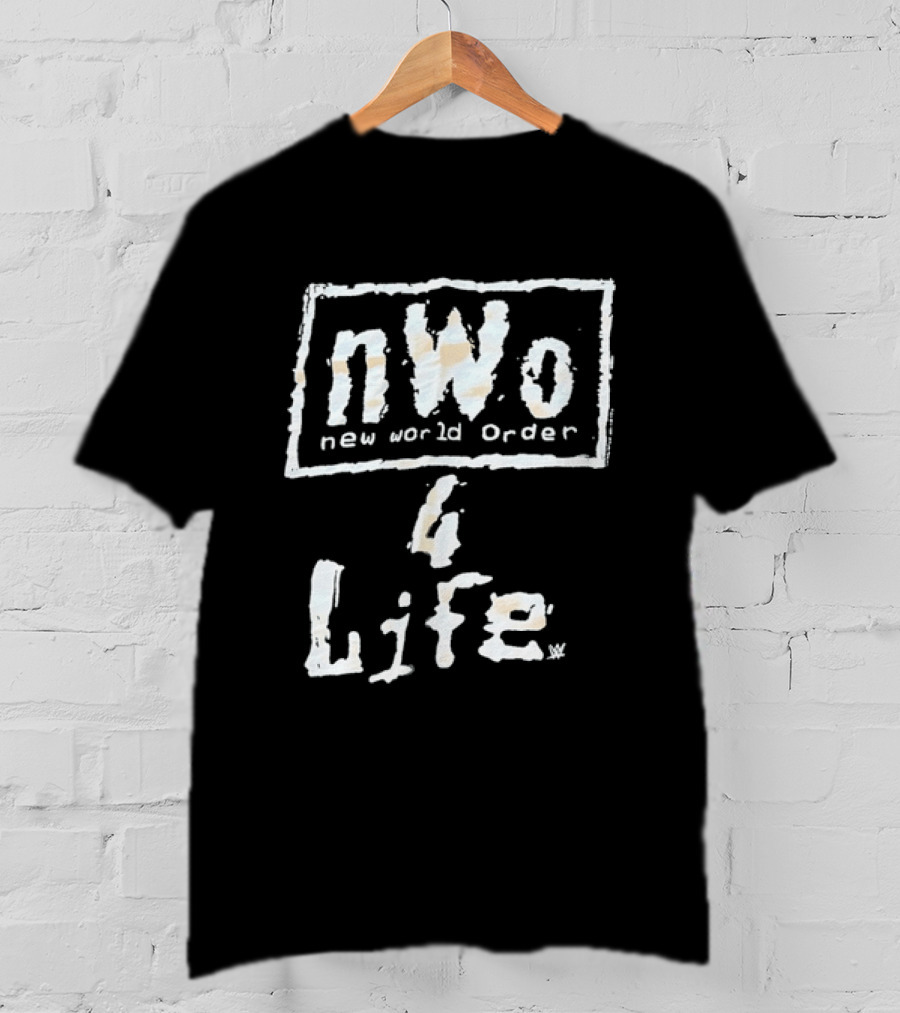 New World Order NWo 4 Life Wrestling Nostalgia Fan Favorite T-Shirt