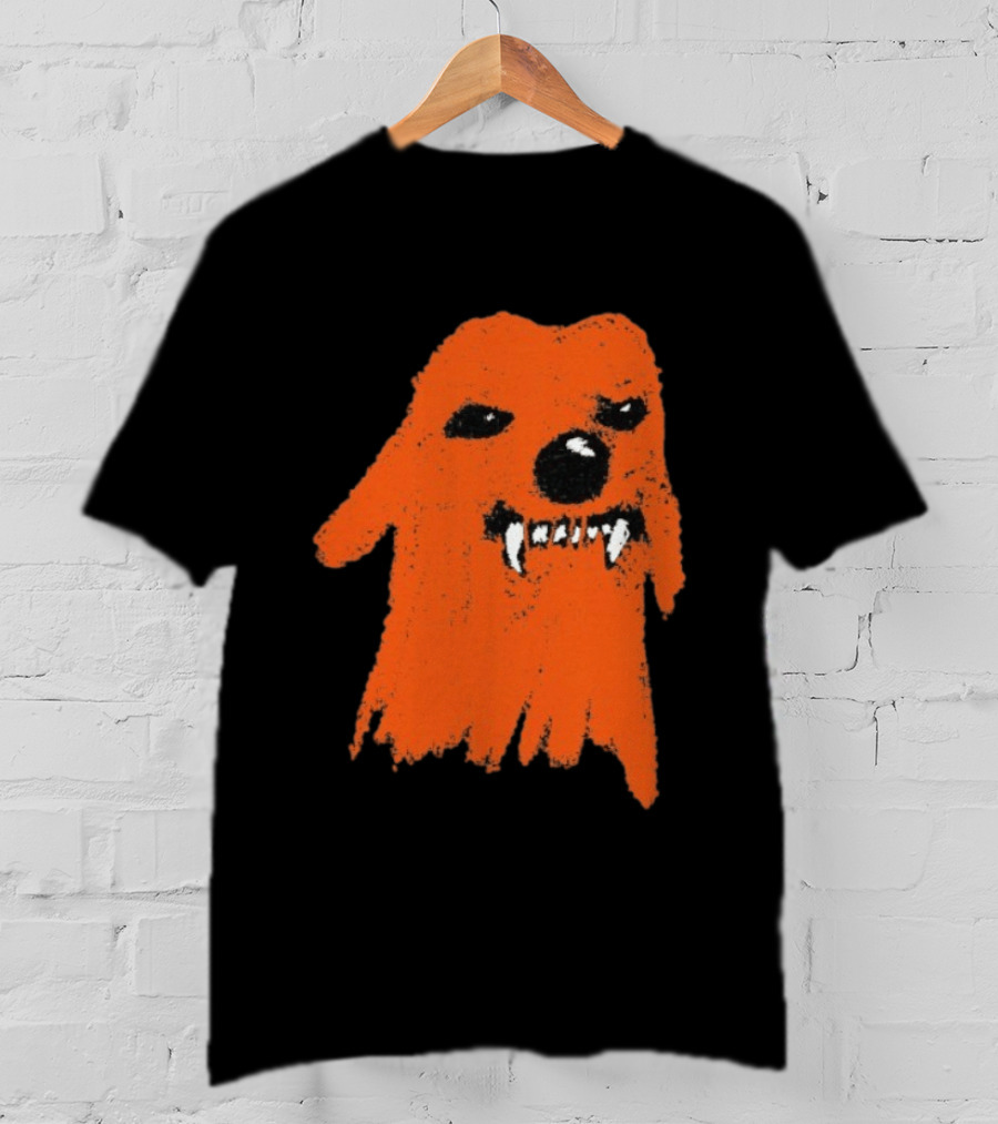 Small Grumpy Orange Dog With Fangs T-Shirt