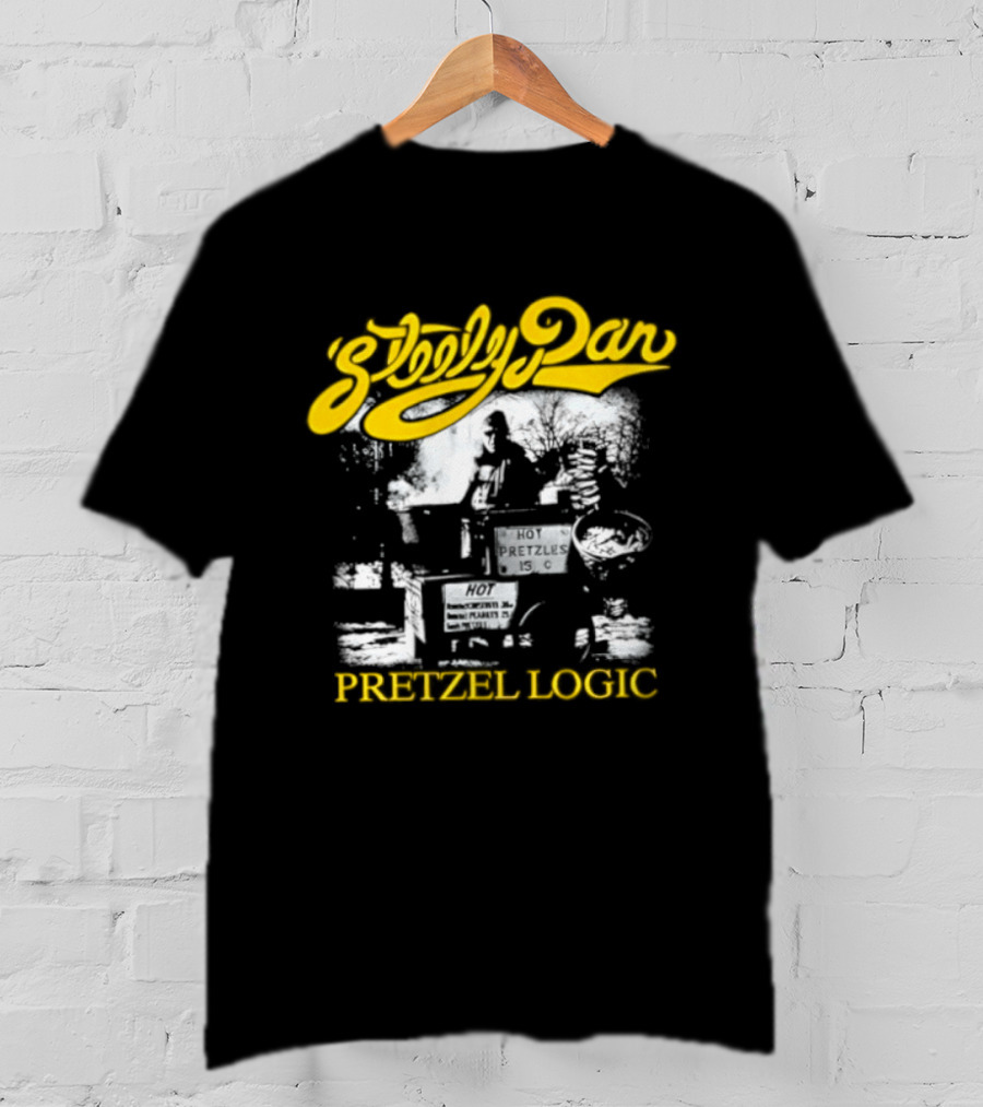 Steely Dan Pretzel Logic 1974 Album Yellow Script T-Shirt