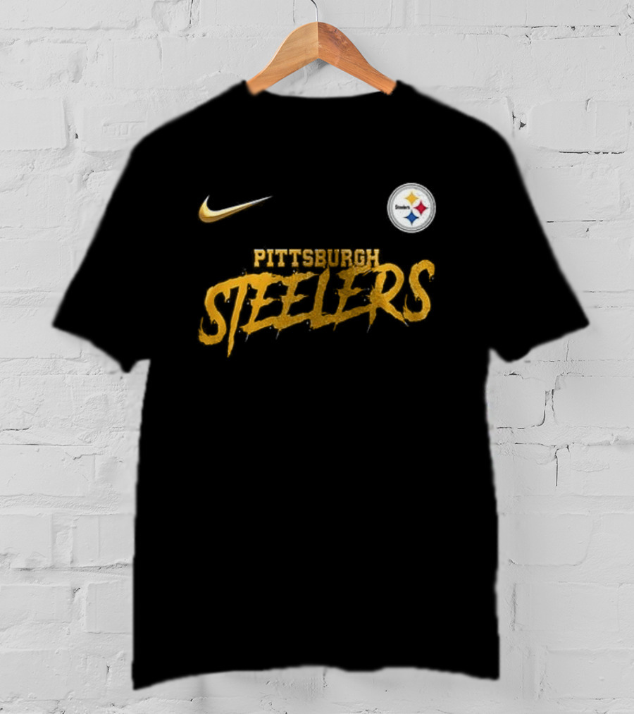 Pittsburgh Steelers Nike Puss In Boots Fear Me If You Dare Cartoon T-Shirt