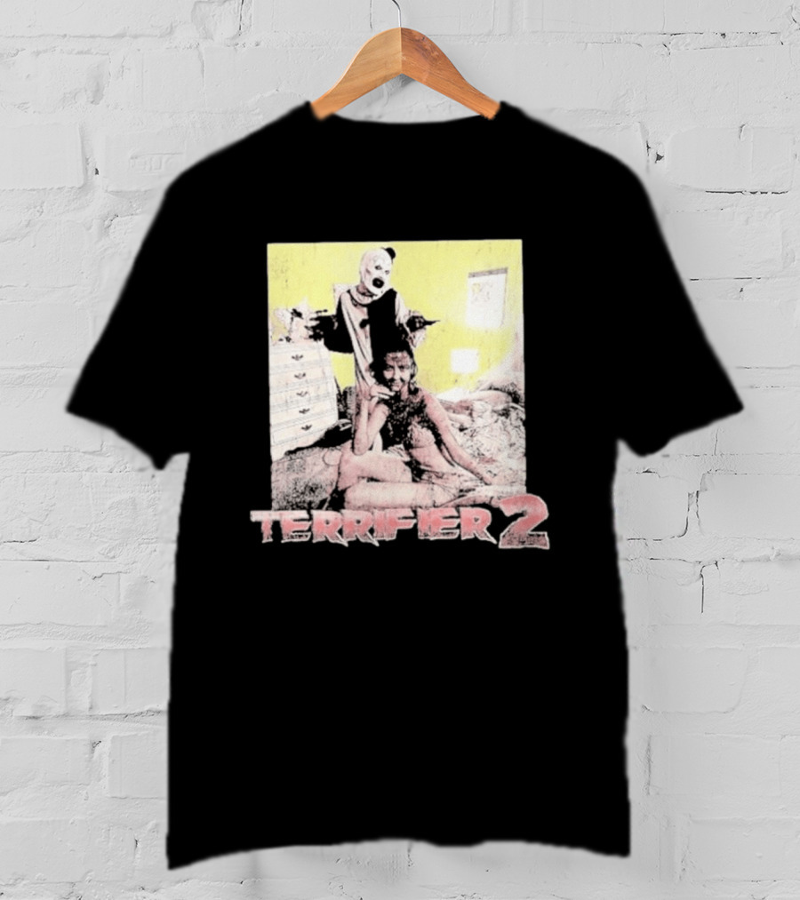 Terrifier 2 Art The Clown Scene Horror Movie T-Shirt