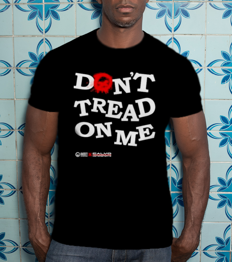 Quiet Racing Club Don't Tread On Me Skull T-Shirt