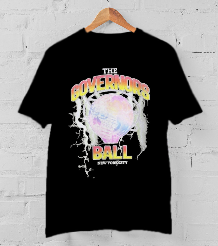 The Governors Ball New York City Lightning Globe Festival T-Shirt