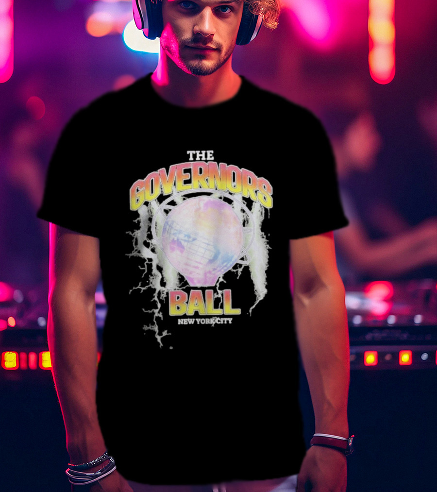The Governors Ball New York City Lightning Globe Festival T-Shirt