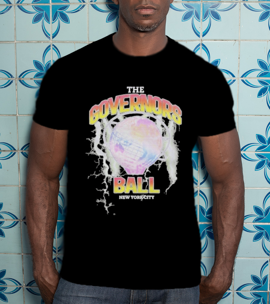The Governors Ball New York City Lightning Globe Festival T-Shirt