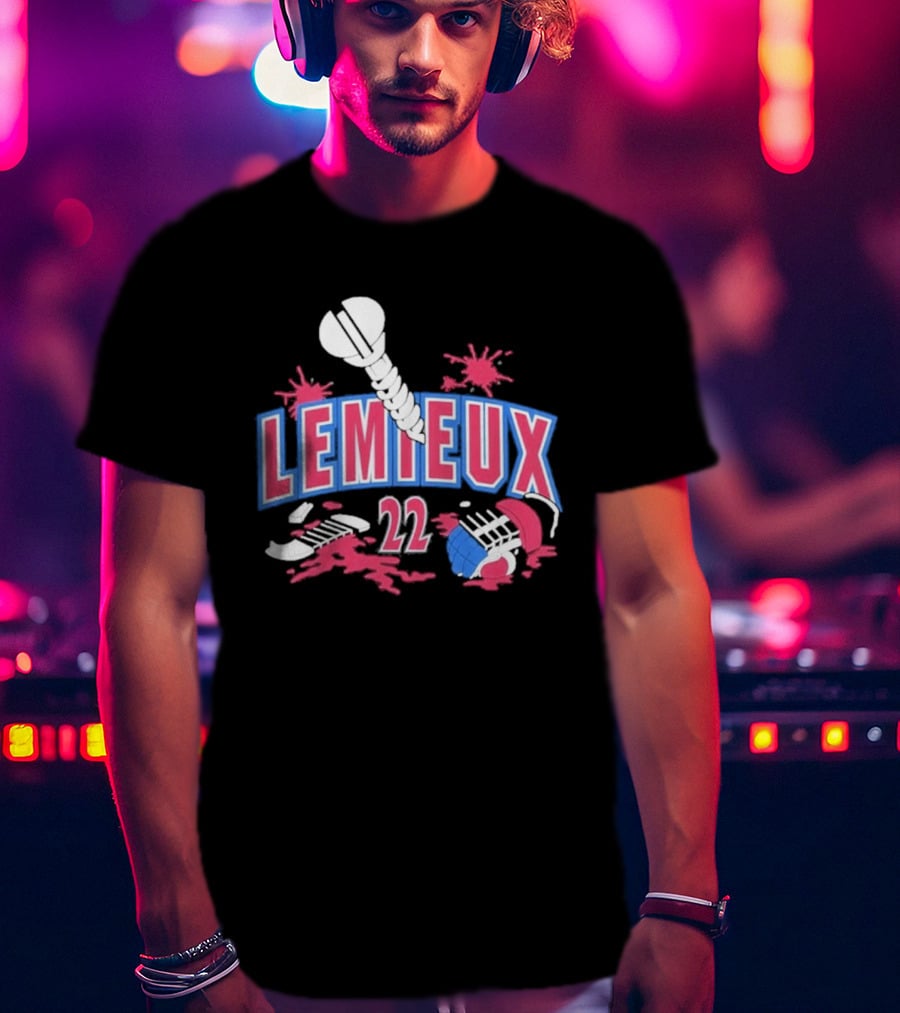 Lemieux 22 Screw Detroit Red Wings Hockey T-Shirt