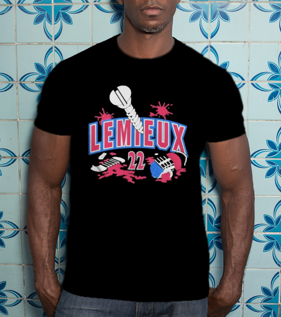 Lemieux 22 Screw Detroit Red Wings Hockey T-Shirt