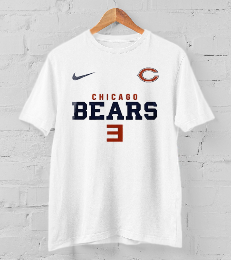 Chicago Bears Nike C Logo E Reflective Sports Collab T-Shirt