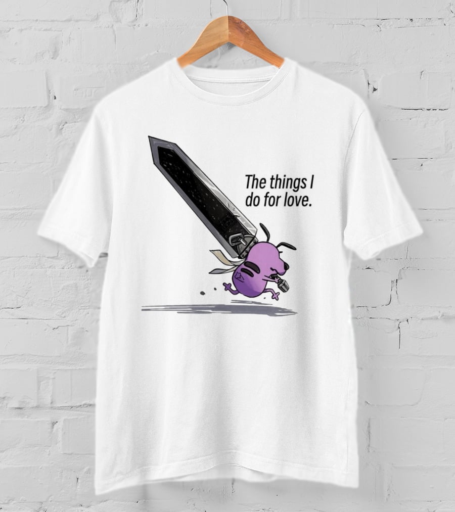 Courage The Cowardly Dog The Things I Do For Love Giant Sword Adventure T-Shirt